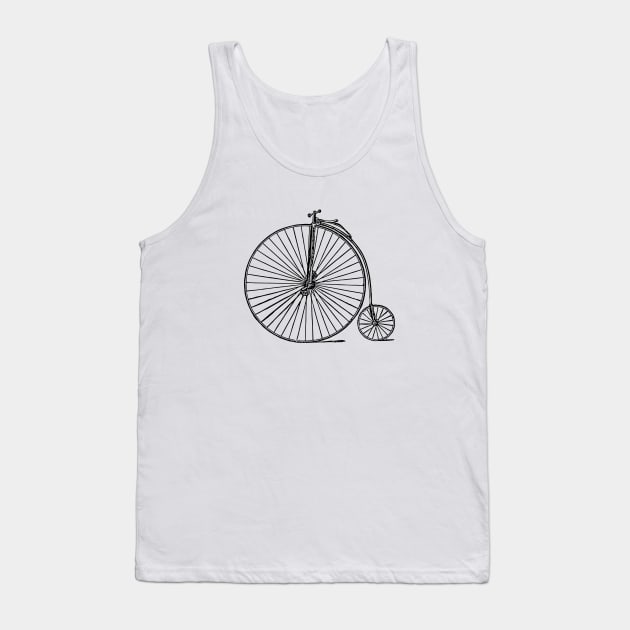 Penny Farthing Unicycle Tank Top by ApricotBirch